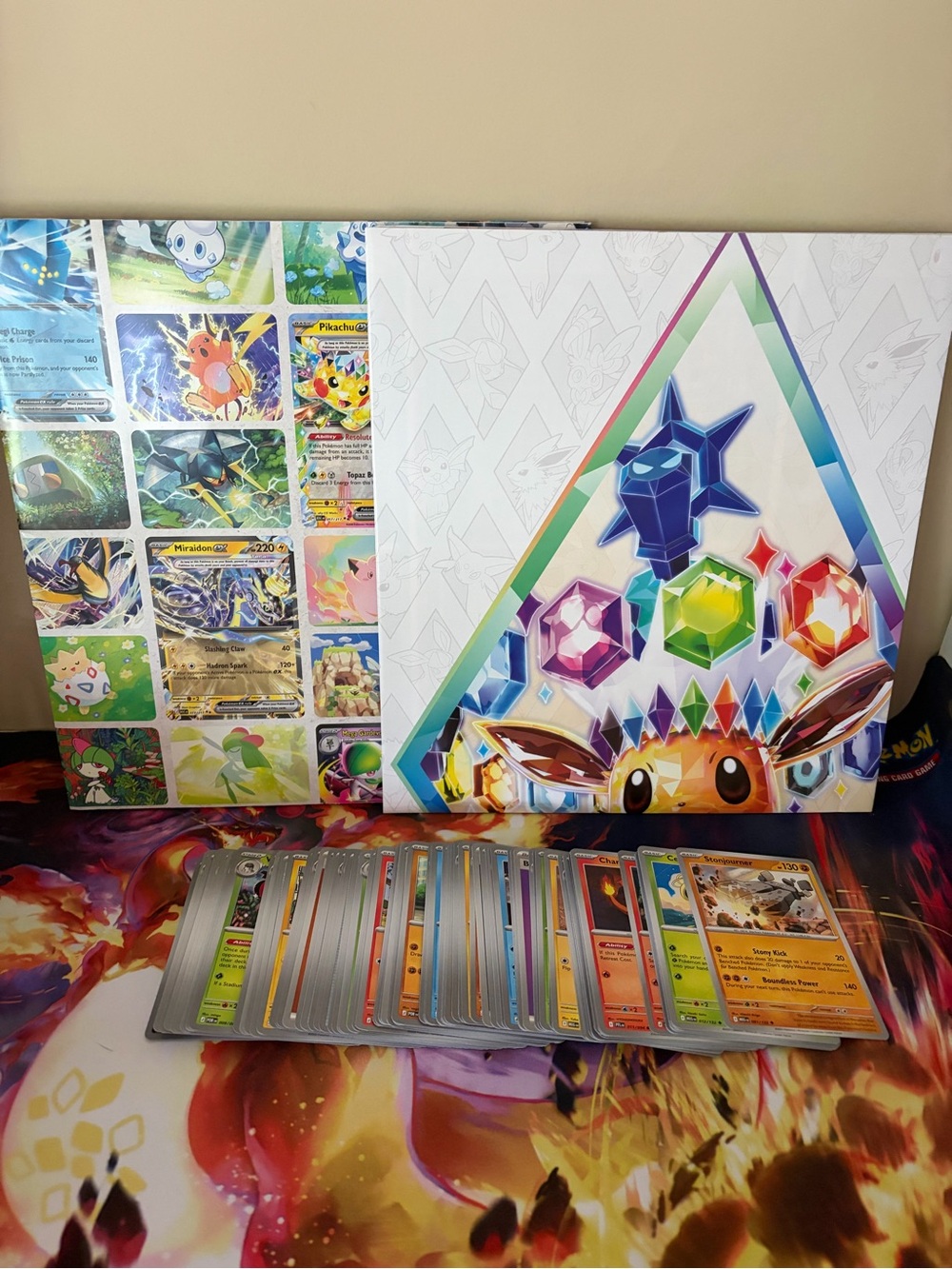 Pokemon Prismatic and Lucario Poster Bundle with Cards